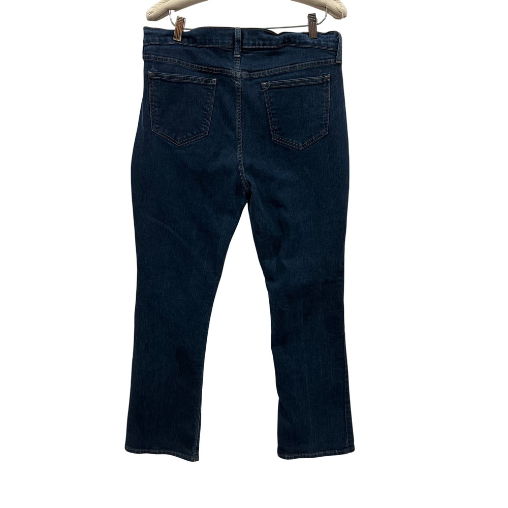 Old Navy The‎ Sweetheart Dark Wash Straight Leg Jeans Womens 14 Regular Stretch - Picture 2 of 5